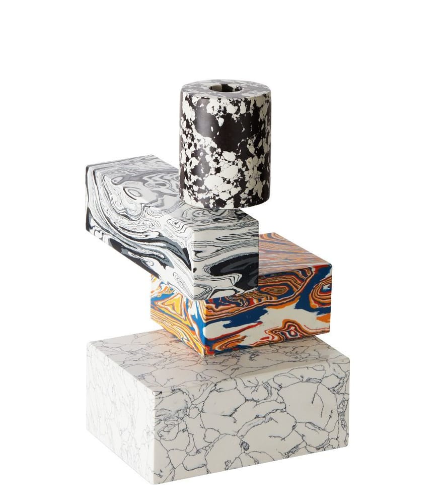 Tom Dixon Swirl Multi Candelabra - white multicoulered black