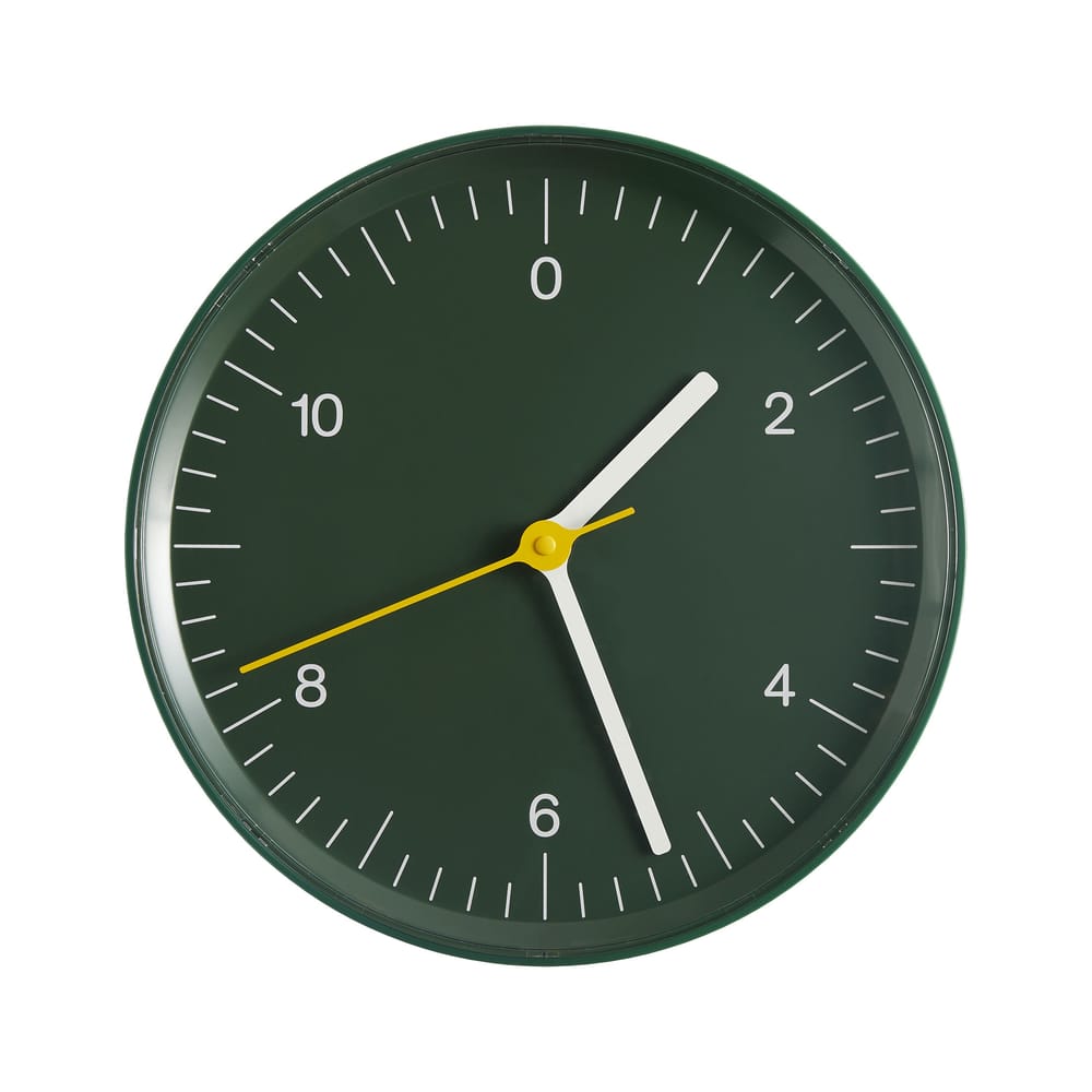 Hay Wall clock - green | Made In Design UK