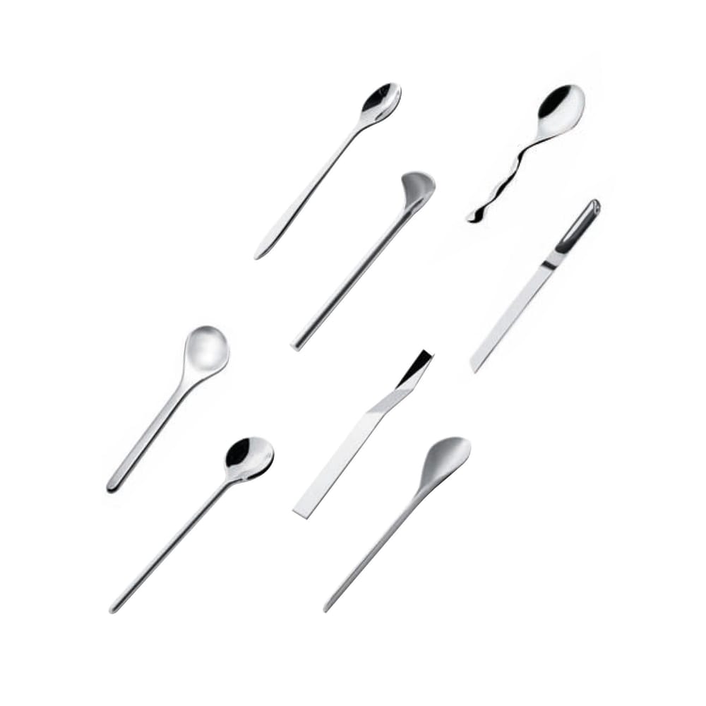Coffee, tea spoon Il caffè/tè Alessi Set of 8 - Metal - Metal