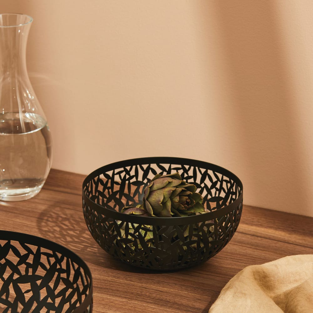 Basket Cactus! Alessi Ø 21 cm - Black - Metal | Made In Design