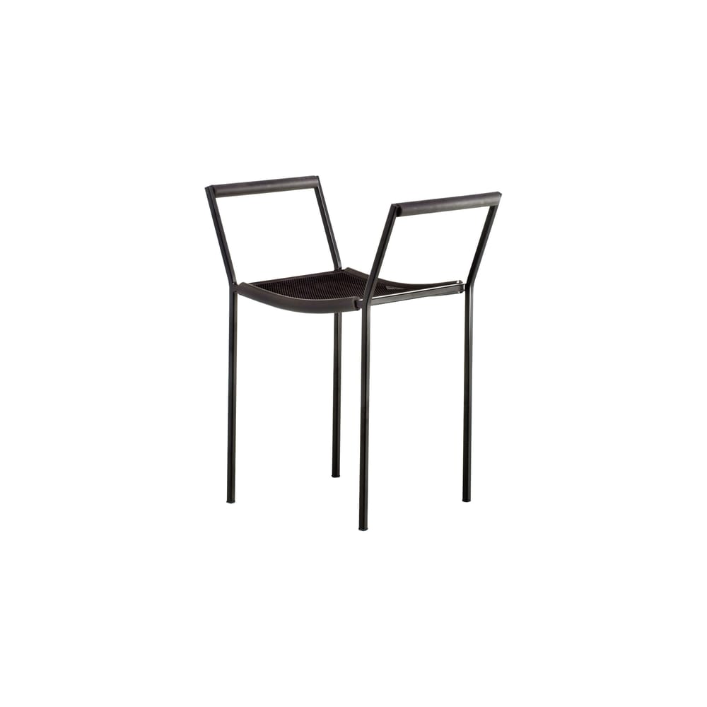 Tabouret De Bar Zeus Par Maurizio Peregalli – Design 80s – Bois Et Métal Noir