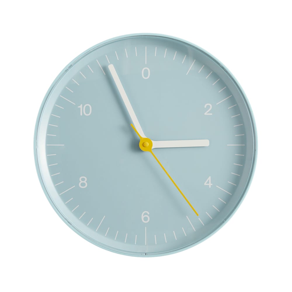 wall-clock-blue-