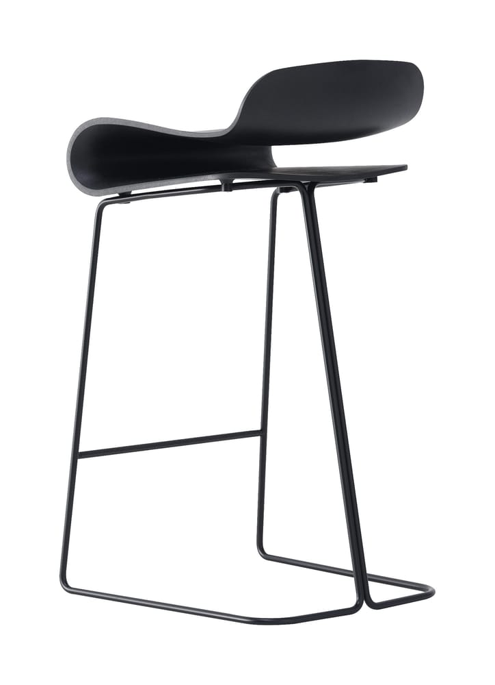 Bar stool BCN Kristalia H 66 cm - Black - Plastic material | Made