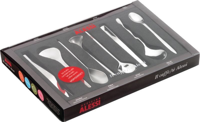 Coffee, tea spoon Il caffè/tè Alessi Set of 8 - Metal - Metal