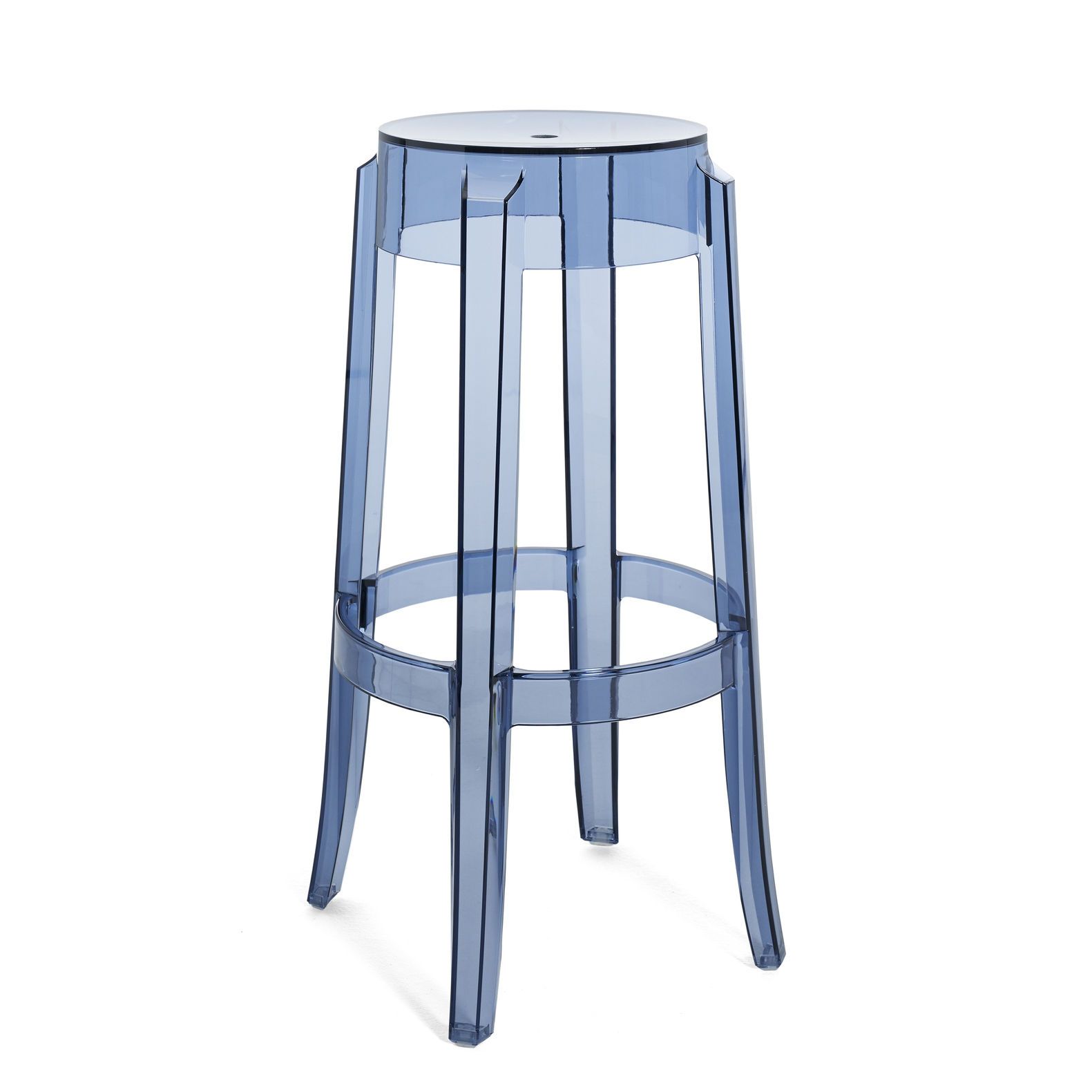 K☆1155 Kartell スツール CHARLES GHOST Kartell Charles Ghost Stackable bar stool - powder blue | Made In