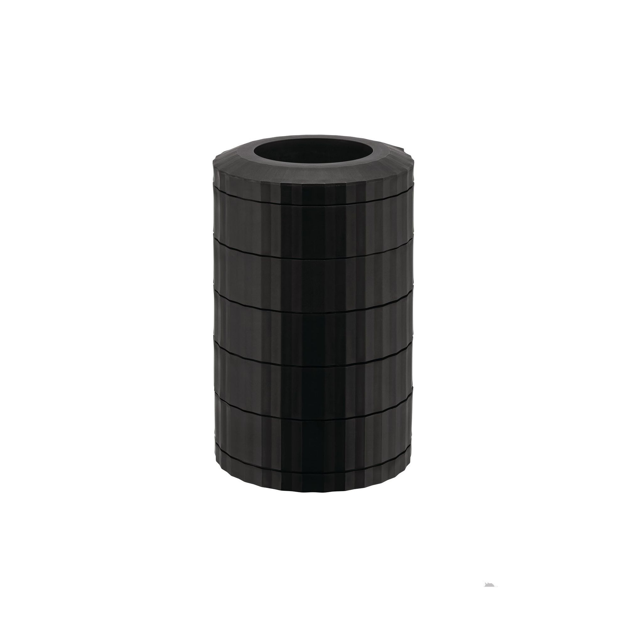 Portacapsule Eluno Girevole 360° Per Nespresso, In Metallo Nero, Capacità 40 Capsule (4 Colonne Da 10)