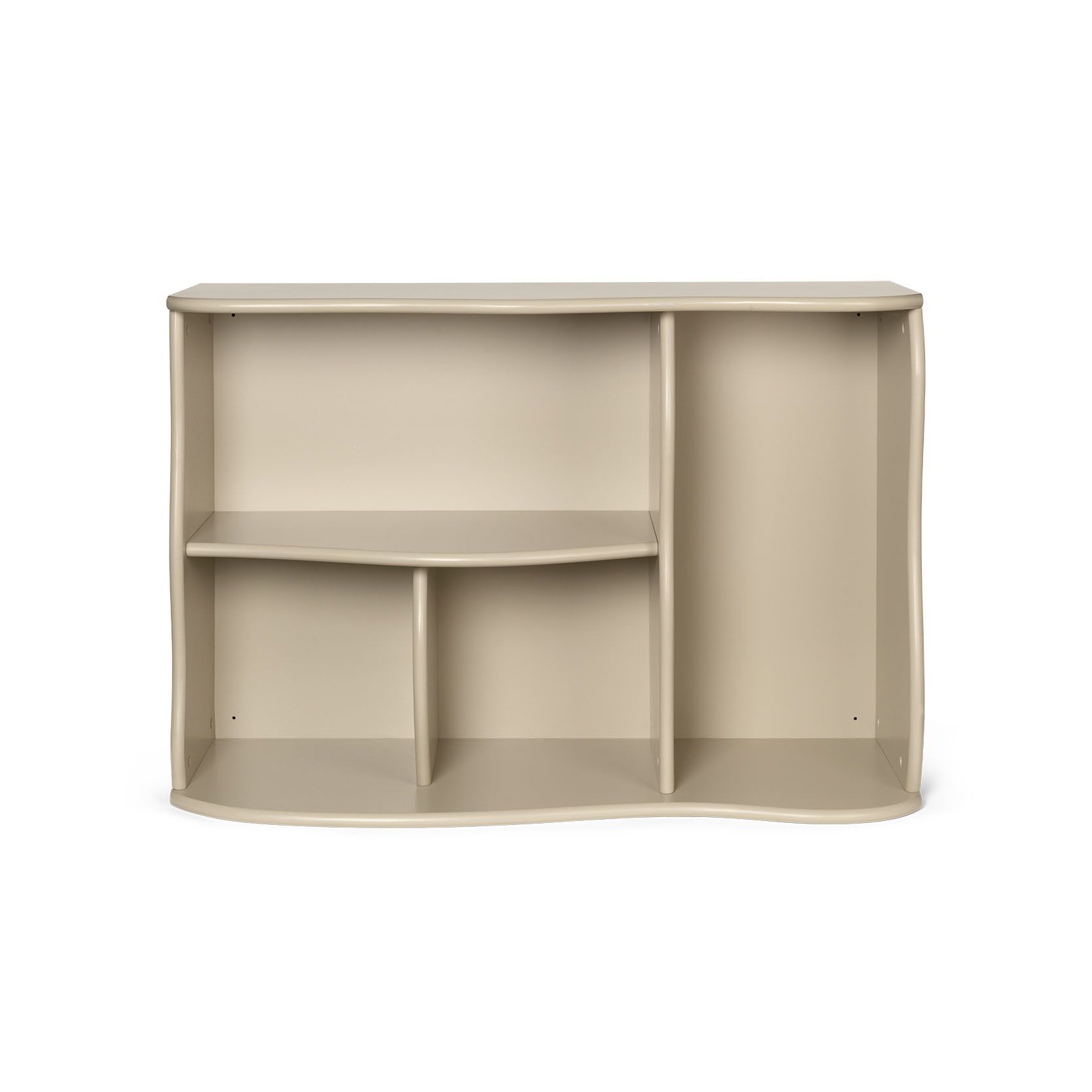 Kinder-Bücherregal Slope Ferm Living / 66 x H 95 cm - Beige - Holz