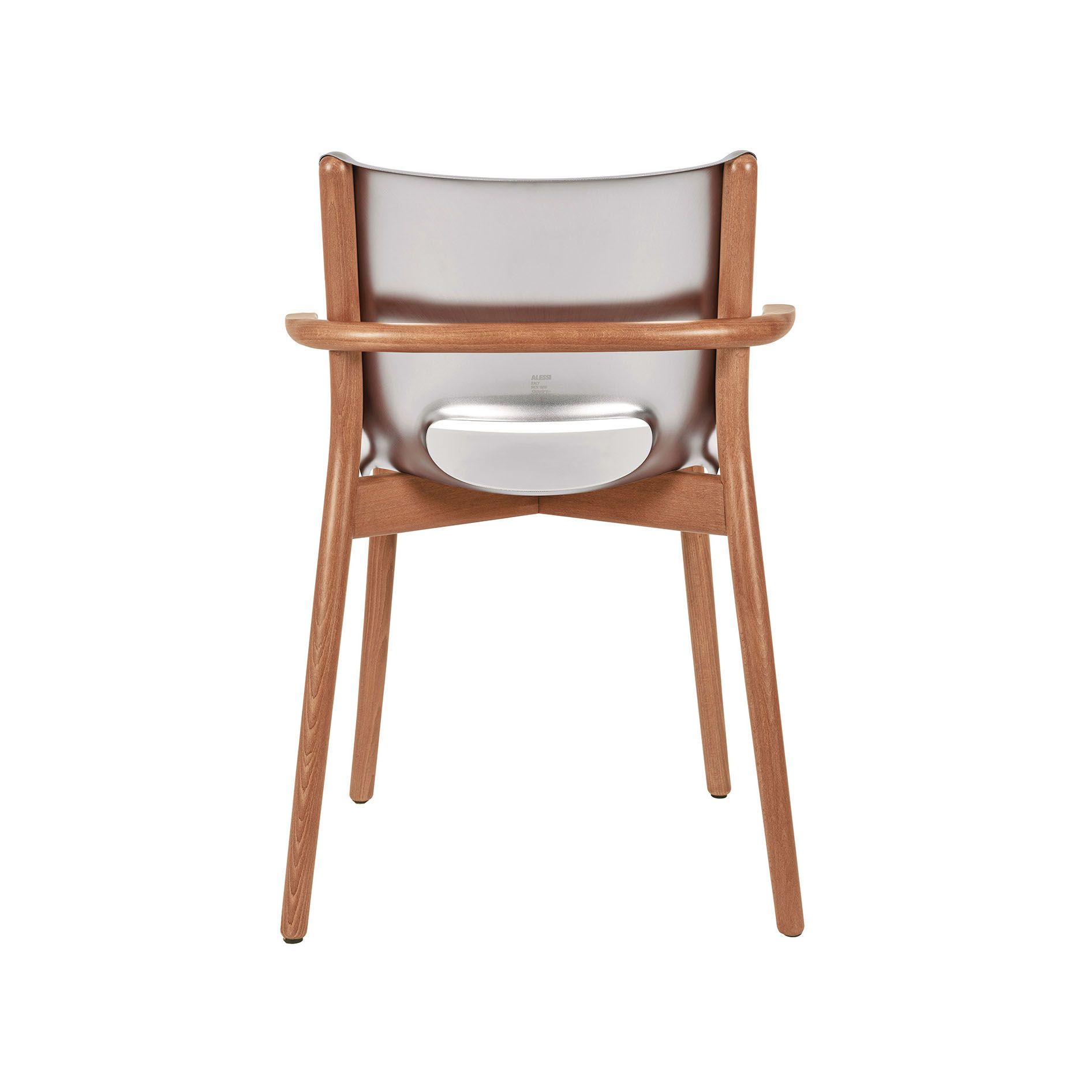 Alessi Poêle Collection Armchair - satin steel | Made In Design UK