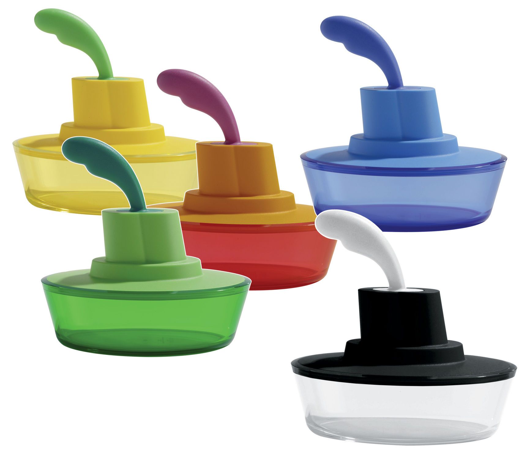 Beurrier Ship Shape Alessi / Avec couteau intégré - Noir