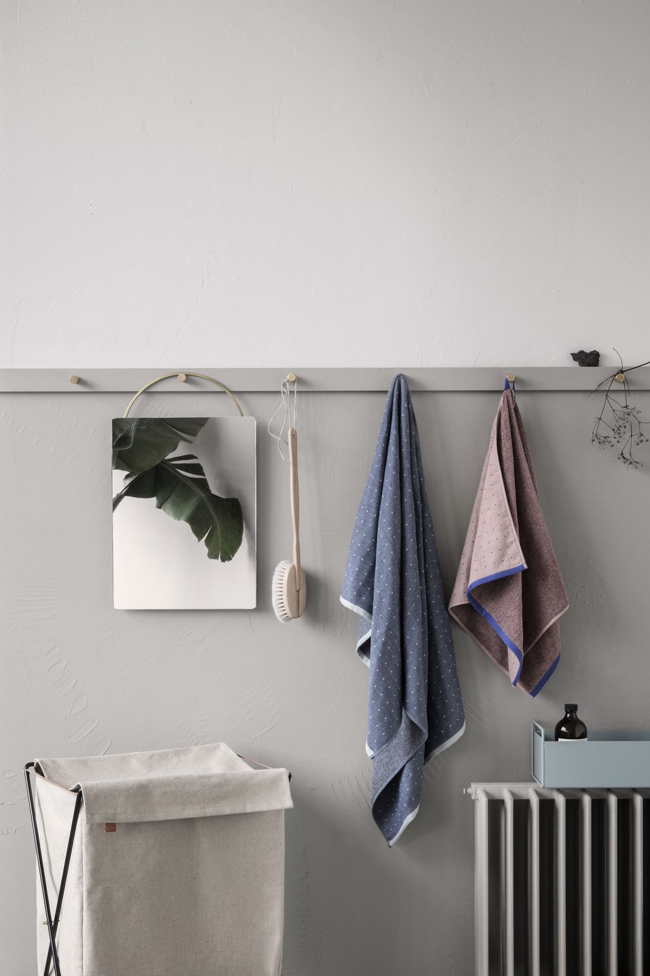 WENKO Cesto Per Biancheria In Feltro Bea 75L: Grigio Chiaro Con Manici | Realizzato In Materiale Riciclato - 4
