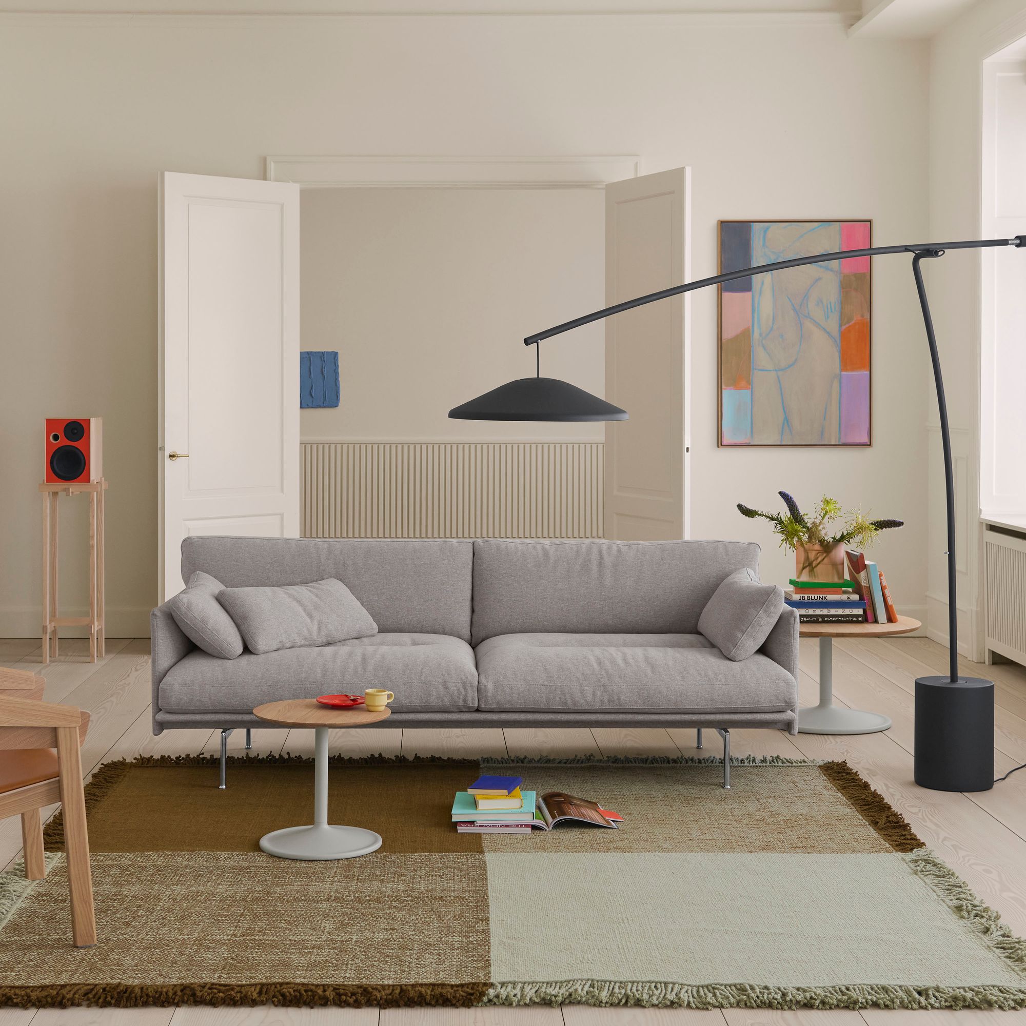 Canapé droit Outline Soft 3 places Muuto -
