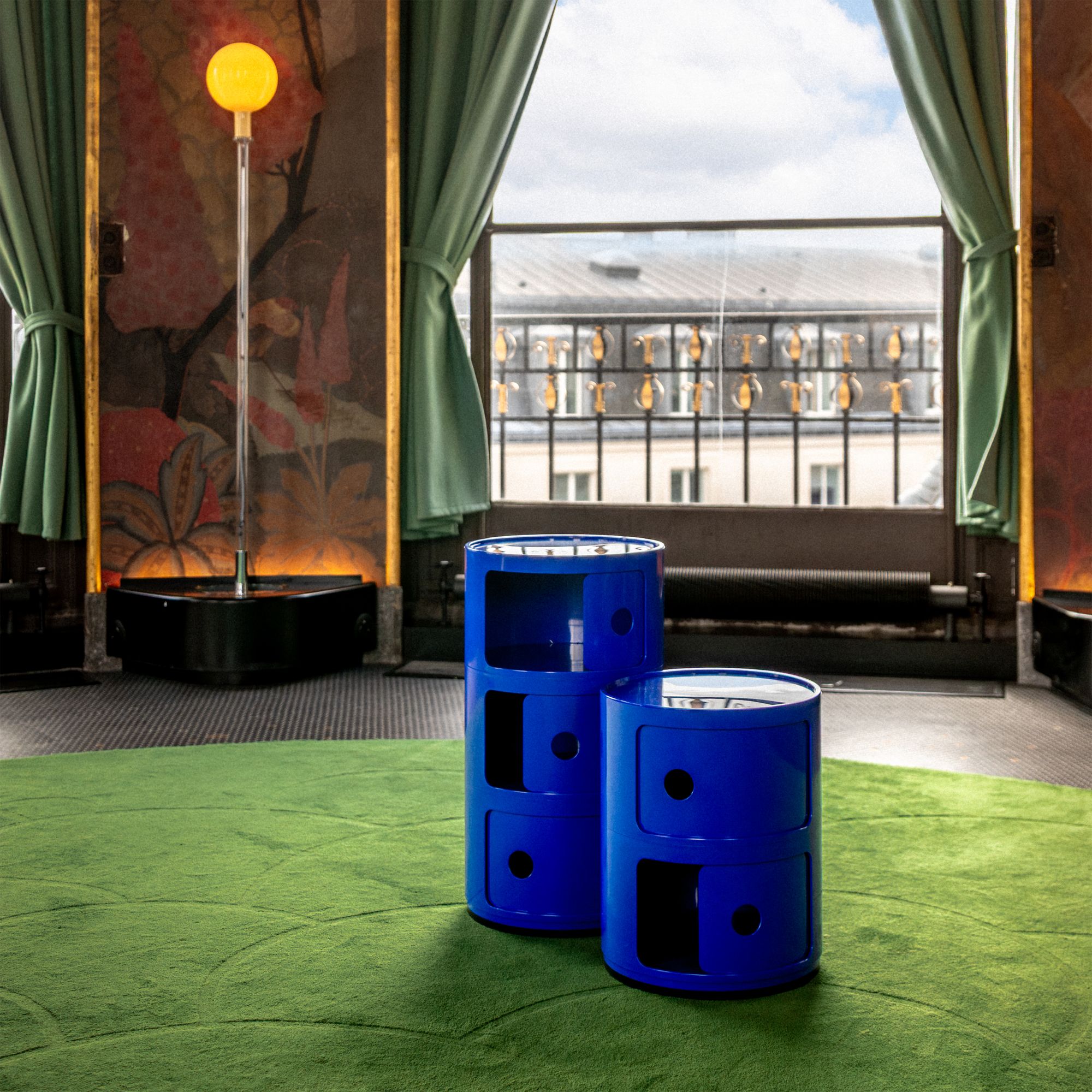 Exclusivité Rangement Componibili bleu électrique Kartell - Design italien