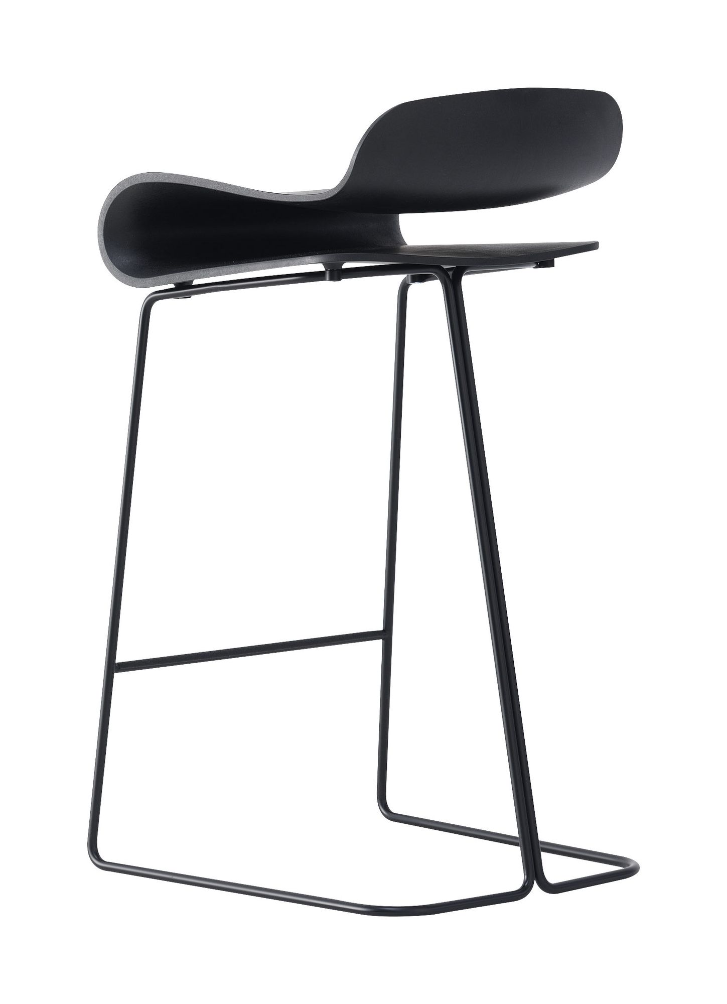 KRISTALIA BCN スツール Bar stool BCN Kristalia H 66 cm - Black - Plastic material | Made