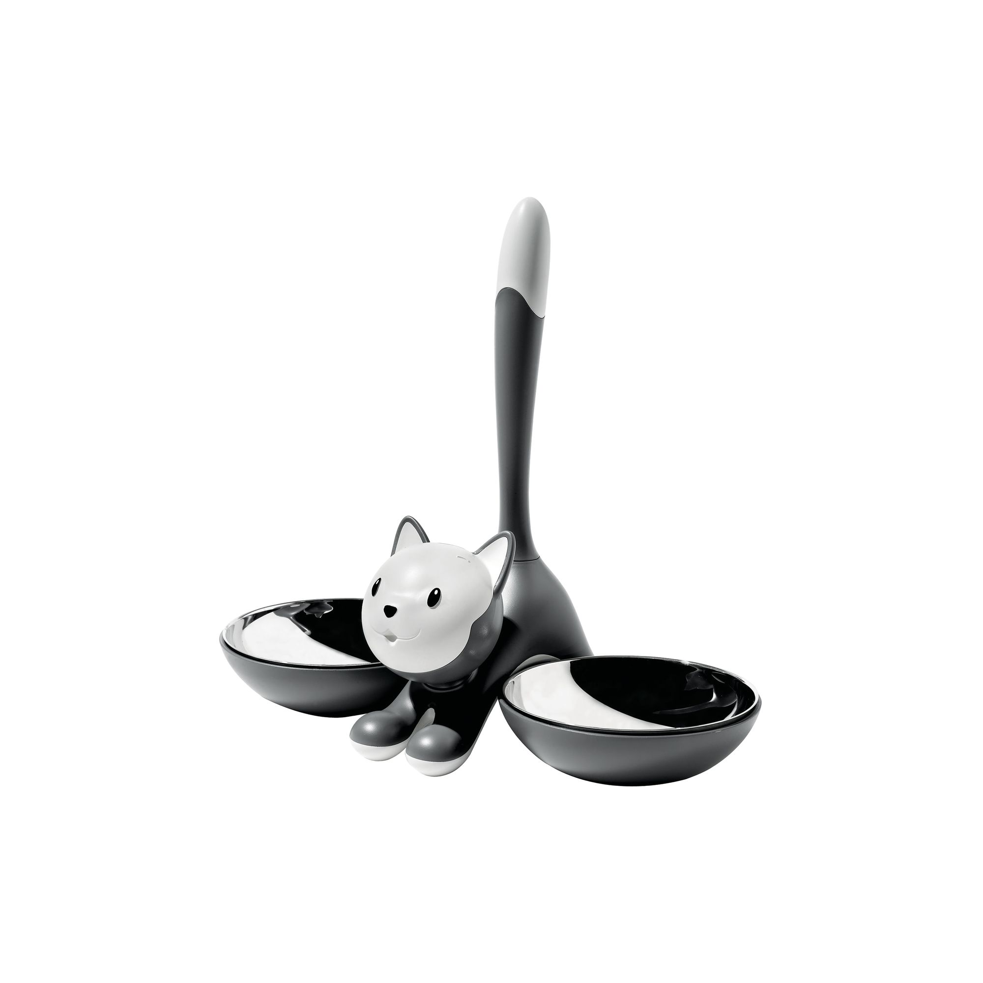 Dish Tigrito Alessi For cats - Grey - Plastic material | Made In
