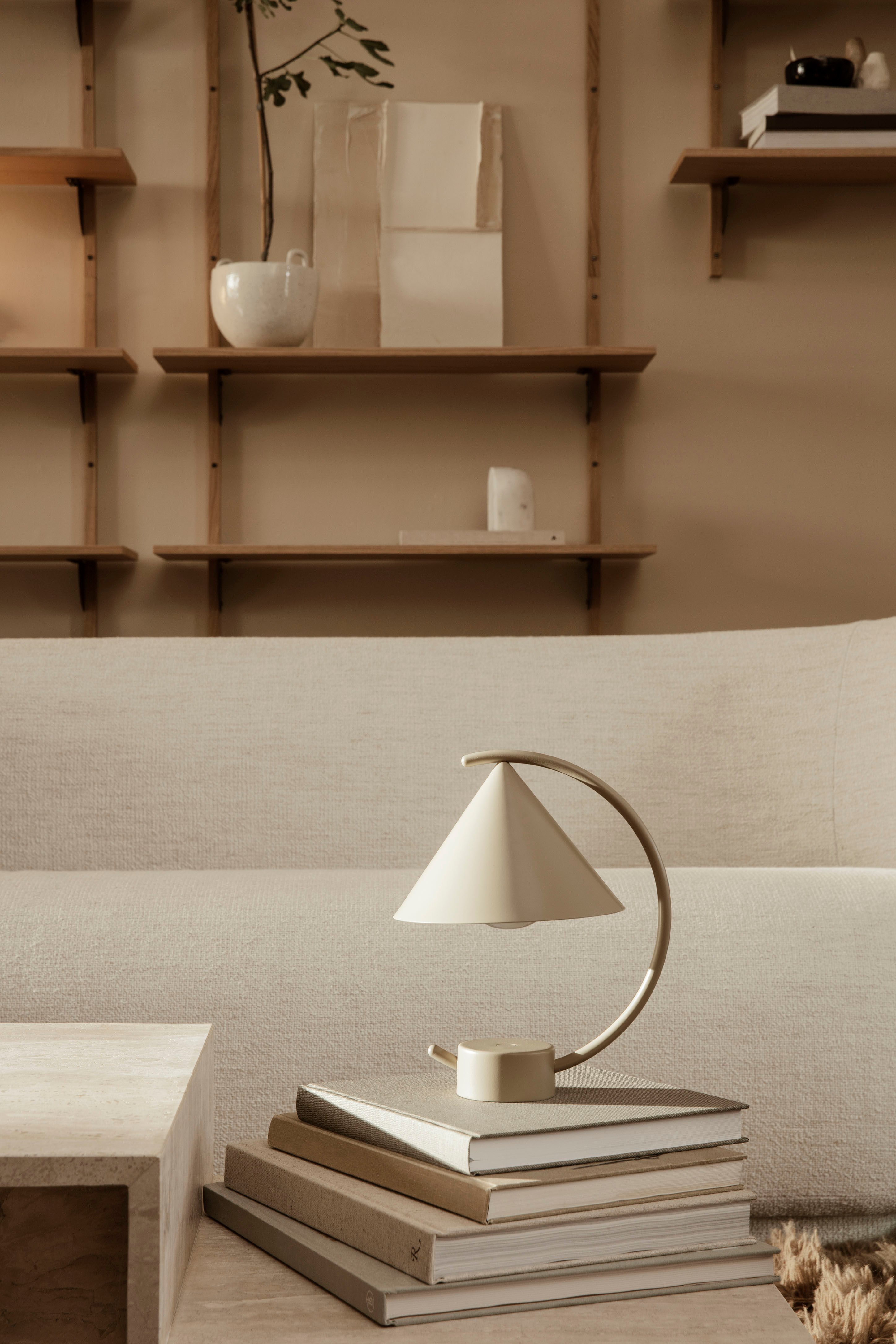 Ferm Living Meridian LED Wireless rechargeable lamp - cashmere beige | Made  In Design UK