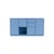 Anrichte Couple holz blau / B 139.2 x T 38 x H 72,6 cm - MONTANA