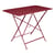 Klapptisch Bistro metall rot / 97 x 57 cm - für 4 Personen - mit Sonnenschirmloch - Fermob