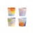 Hue Cup ceramic multicoloured / Set of 4 - Ø 7 x H 6.5 cm - & klevering