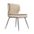 Gepolsterter Stuhl Wayne textil beige - NV GALLERY
