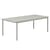 Linear Rectangular table metal grey / Steel - 220 x 90 cm - Muuto