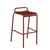 Sgabello alto Luxembourg metallo rosso marrone / Alluminio - H 78 cm - Fermob