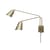 Bremen Wall light with plug metal gold / 2 adjustable arms - l 135 cm - It's about Romi