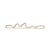 Porte-serviettes mural Curvature   / L 66 cm - Laiton - Ferm Living