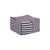 Pouf Otto tissu bleu / Repose-pieds - 55 x 55 cm - NOBODINOZ