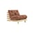 Fauteuil convertible Roots / Dormeuse & lit d'appoint - 3 positions / Structure pin clair - KARUP DESIGN