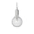 Suspension E27 plastique gris / Silicone - Ampoule incluse - Muuto