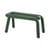 Banc rembourré Bold tissu vert / L 100 cm - Moustache