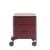 Cassettiera con rotelle Mobil materiale plastico viola / 3 cassetti - Versione opaca - Kartell