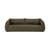 Canapé droit Figur tissu vert / 3 places - L 244 cm - Ethnicraft