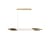 Pendelleuchte ORG Horizontal Small glas weiß / LED - L 130 cm / Glas - DCW éditions