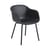 Sessel Fiber OUTDOOR plastikmaterial schwarz / Recycelbarer Kunststoff - Muuto