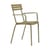 Laren Stackable armchair natural wood / Furniture glide Teak - Ethimo