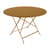 Tavolo pieghevole Bistro metallo giallo / Ø 117 cm - 6/8 persone - Foro ombrellone - Fermob