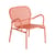 Fauteuil bas empilable Week-end métal orange / Aluminium - Petite Friture