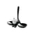 Gamelle Tigrito métal plastique noir / pour chat - Alessi