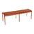 Banc Luxembourg métal orange 3/4 places / L 145 cm - Aluminium - Fermob