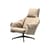 Drehsessel Bascule Highback textil beige / Neigungsmechanismus – 4-Tischbein-Gestell - Vitra