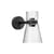 Lampada da parete Nocturne - Cone vetro nero / LED - Regolabile - Flos