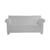 Bubble Club 2-seater outdoor sofa plastic material grey / L 189 cm - Philippe Starck, 2000 - Kartell