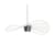 Vertigo Pendant plastic material black Medium / Ø 140 cm - Constance Guisset, 2010 - Petite Friture