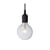 Suspension E27 plastique noir / Silicone - Ampoule incluse - Muuto