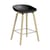 Tabouret de bar About a stool AAS 32 LOW plastique noir / H 65 cm - Recyclé - Hay