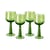 Verre à vin The emeralds Tall vert / H 17,2 cm - Set de 4 / 24 cl - HK LIVING