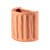 Magna Graecia - Dorico Wall vase ceramic orange / Dorico - L 25 x H 25 cm - Seletti