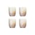 Glas Aston glas braun / 4er Set - 375 ml - Bloomingville