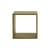 Stacked Shelf wood green / Medium square 43x43 cm/ Bottomless - Muuto